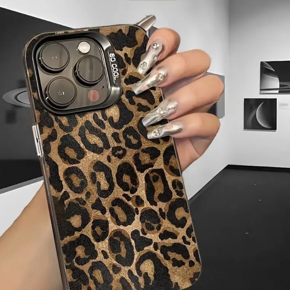 Apple iPhone Phone Case Transparent Leopard Print - Picture 3 of 6